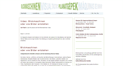 Desktop Screenshot of blickmaschinen.art-in.de